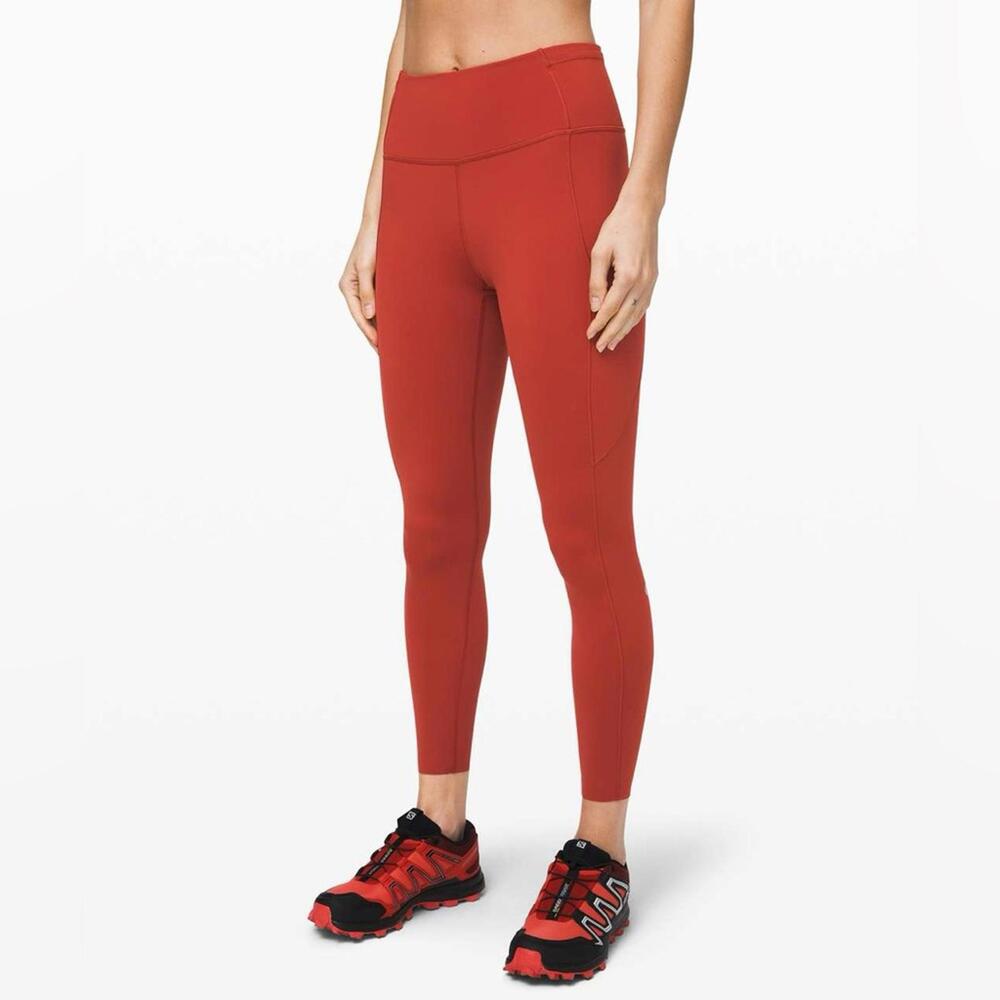 Lululemon Fast and Free Tight II 25" - Magma - 4